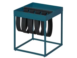 Beistelltisch Nubis 35x35 - blau/schwarz