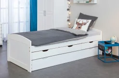 Beistelltisch Nubis 35x35 - blau/schwarz