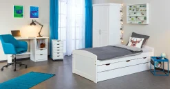 Beistelltisch Nubis 35x35 - blau/schwarz