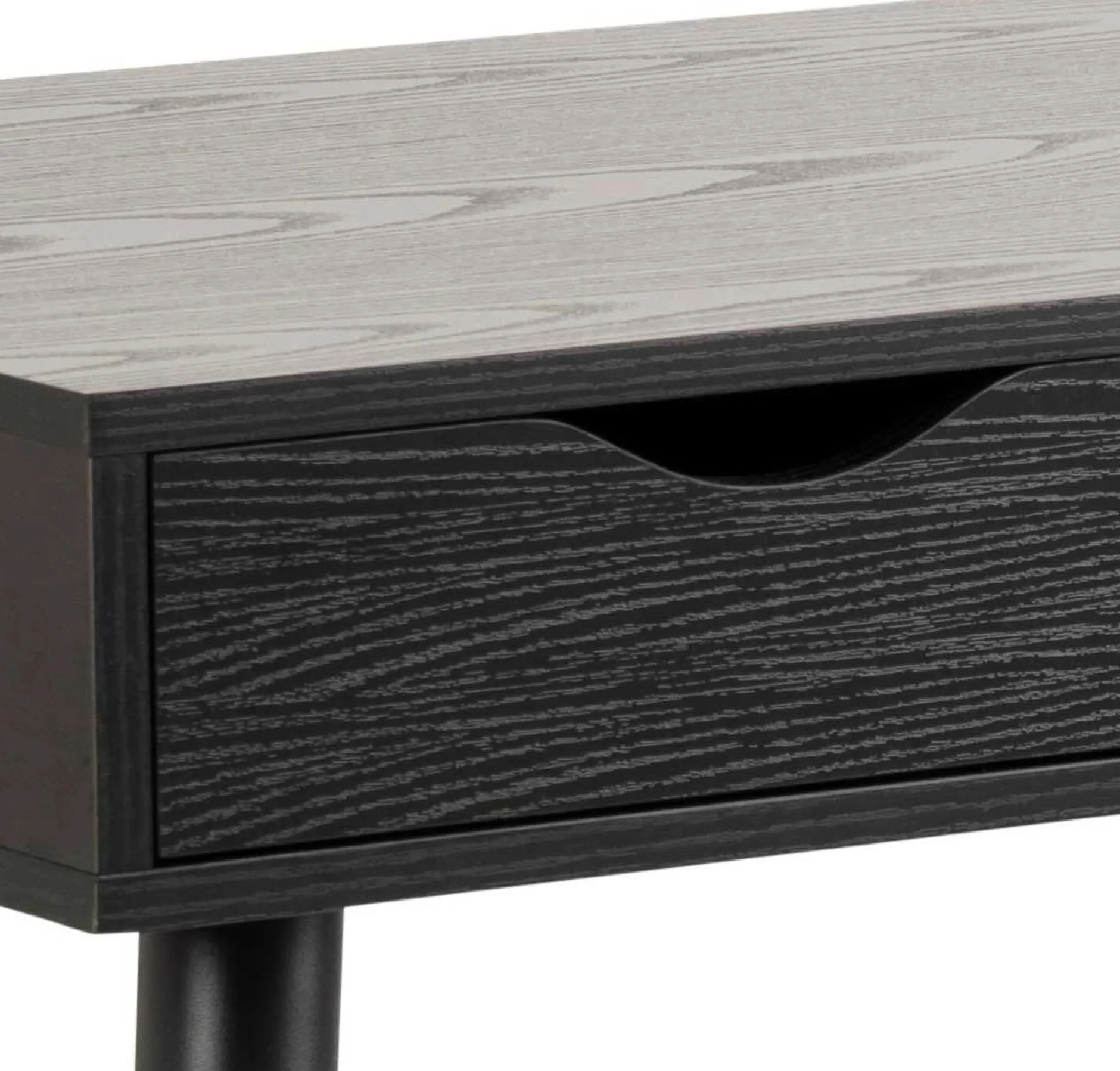 Beistelltisch/Schreibtisch Jupiter 110 cm 3 Schubladen - schwarz