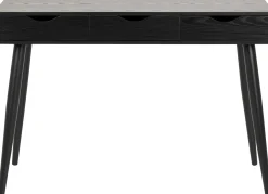 Beistelltisch/Schreibtisch Jupiter 110 cm 3 Schubladen - schwarz