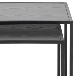 Beistelltisch-Set Dover - 2-teilig - 50x50x45cm - schwarz