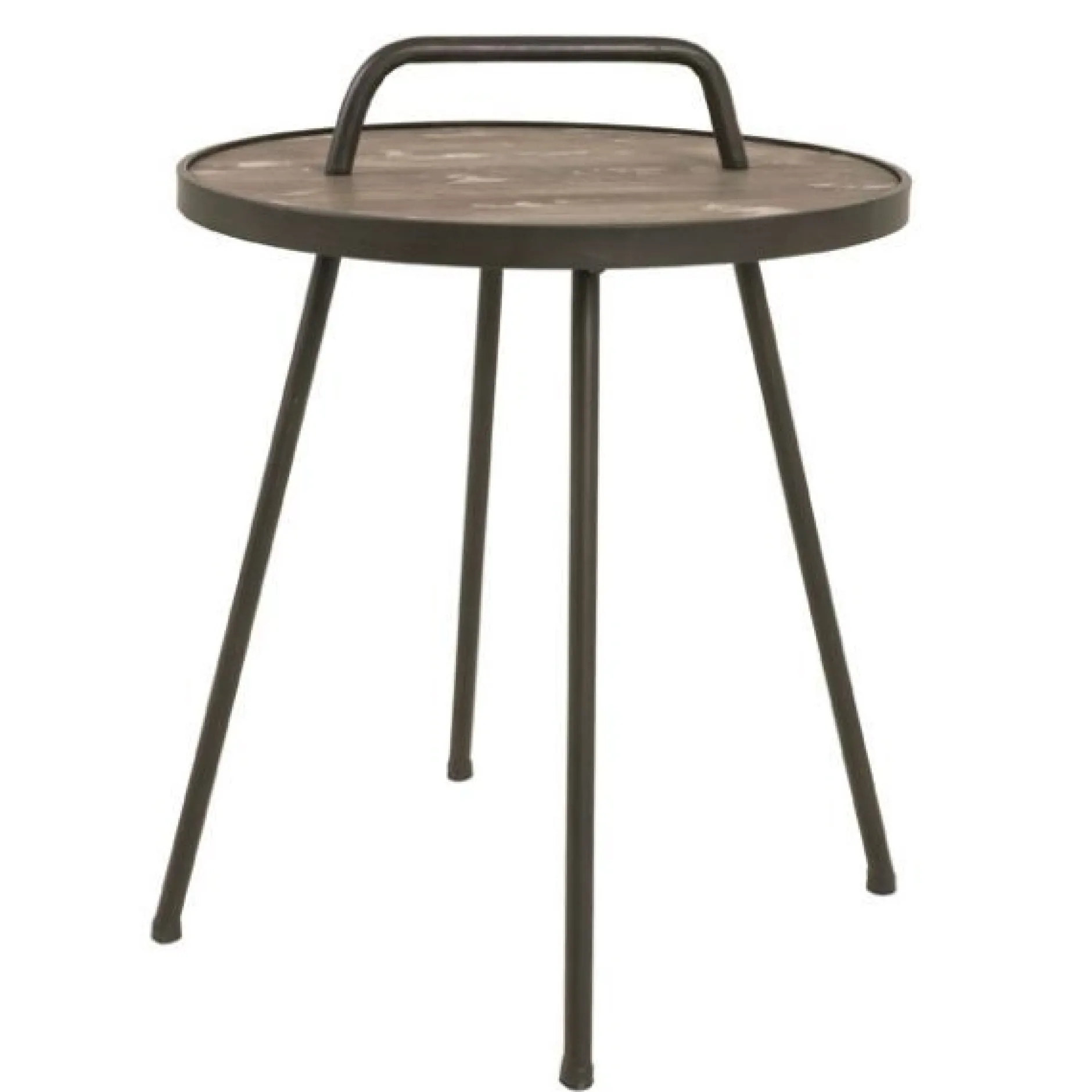 Beistelltisch | Ø50 x 65 cm | Braun