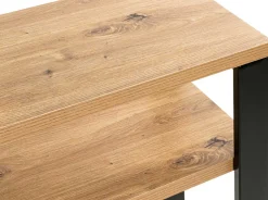 Beistelltisch | 70 x 28 x 75 cm | Anthracite Oak Design