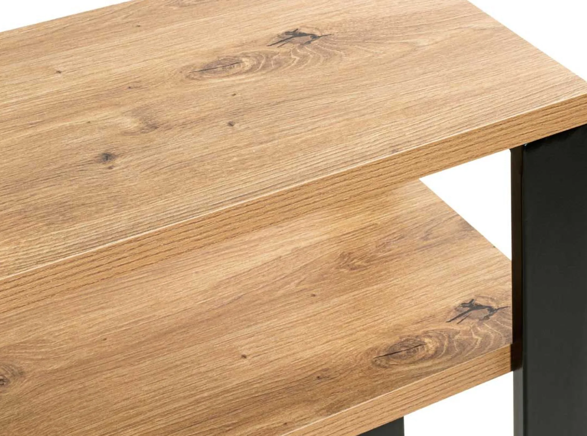 Beistelltisch | 70 x 28 x 75 cm | Anthracite Oak Design
