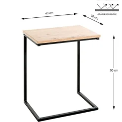 Beistelltisch | 40 x 30 x 50 cm | Design Light Oak