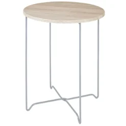 Beistelltisch | 40 x 40 x 52 cm | Eichenholzdesign