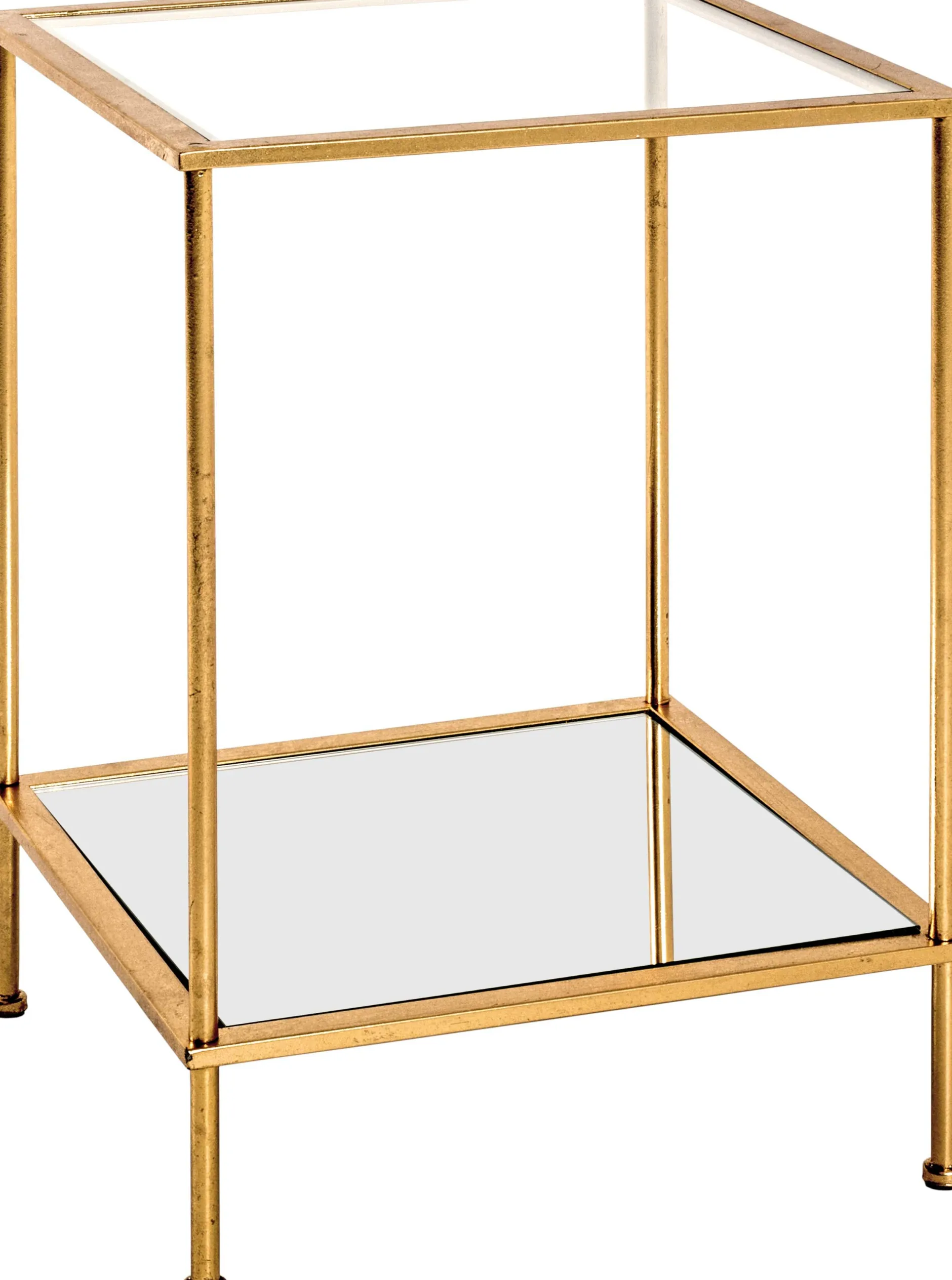 Beistelltisch | 39 x 39 x 55 cm | Goldausführung