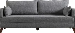 Bella 3-Sitzer-Schlafsofa | HOLZ-/MDF-RAHMEN | Grau