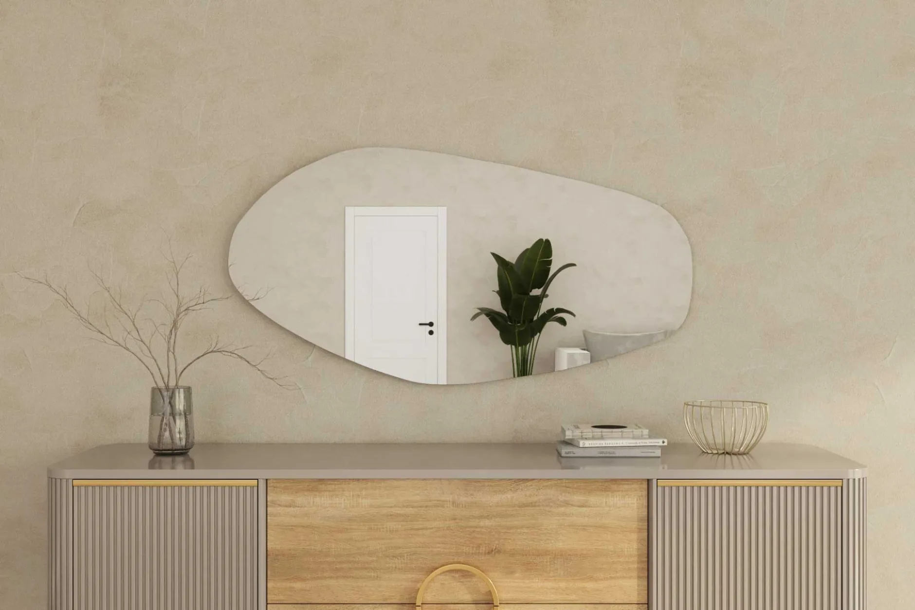 Bella Spiegel | 100% MDF | Schwarz