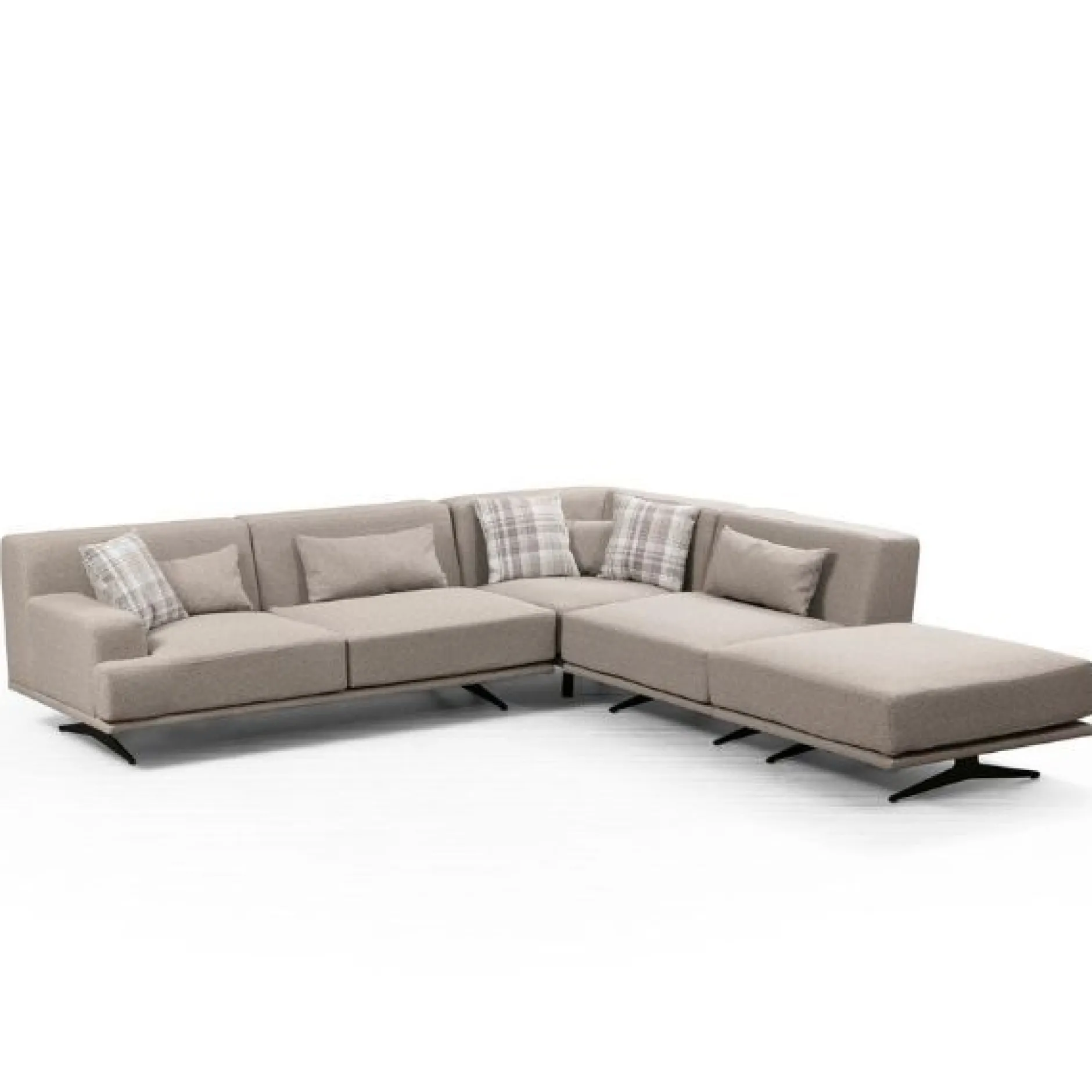 Bentley Ecksofa | BUCHENHOLZ / SPANPLATTE | Beige