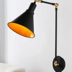 Berceste Wandleuchte | METALLGEHÄUSE | Schwarz
