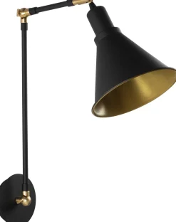 Berceste Wandleuchte | METALLGEHÄUSE | Schwarz