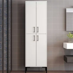 Berlin A Mehrzweckschrank | 100 % MELAMIN | Weiß