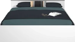 Bett Alma 140x200cm mit 2 Schubladen - weiß