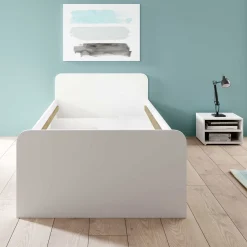 Bett Barko 90x200 mit 3 Schubladen - weiß