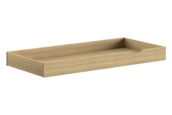 Bettgestell Home - 90x200 cm - mit Gitter - mit Bettschublade - Eiche