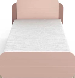 Bett Janne 90 x 200 cm-mattrosa/mattweiß