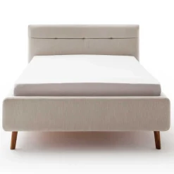 Bett Laika 140x200cm mit Stauraum - beige