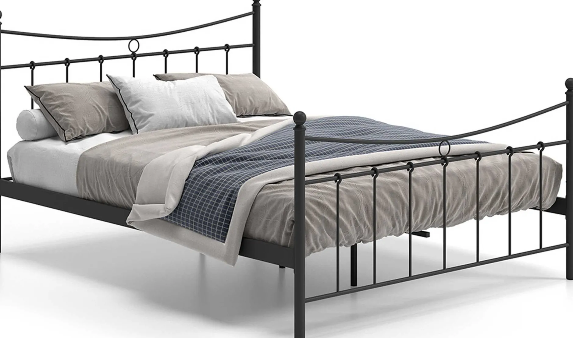 Bett Liza mit Lattenrost 160x200 - schwarz