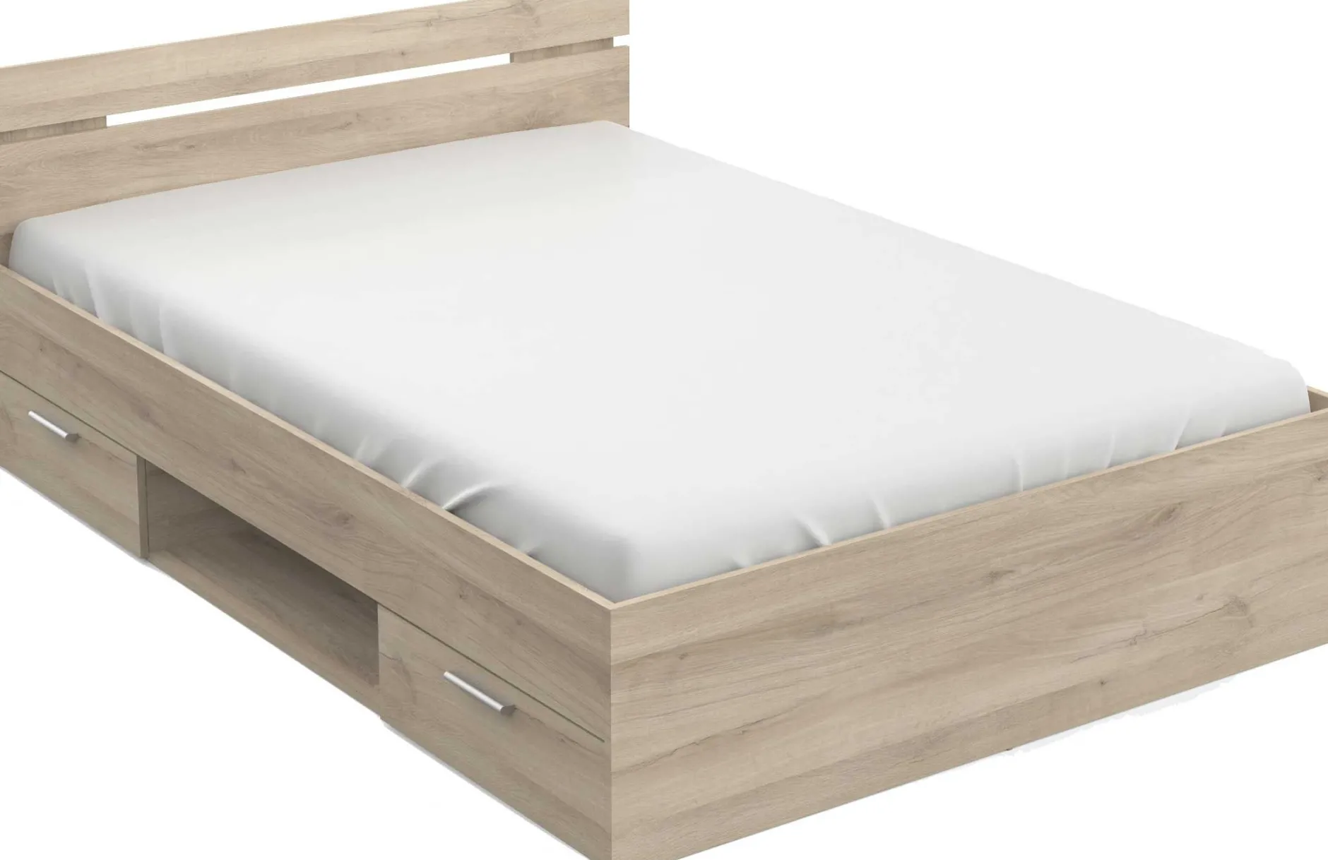 Bett Micheline 140 x 200 cm-Kronberger Eiche