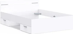 Bett Micheline 140 x 190 cm-matt weiß