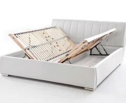 Bett mit Stauraum Davos 180x200 - weiß