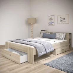 Bett Polly 160 x 200 cm-Kronberger Eiche