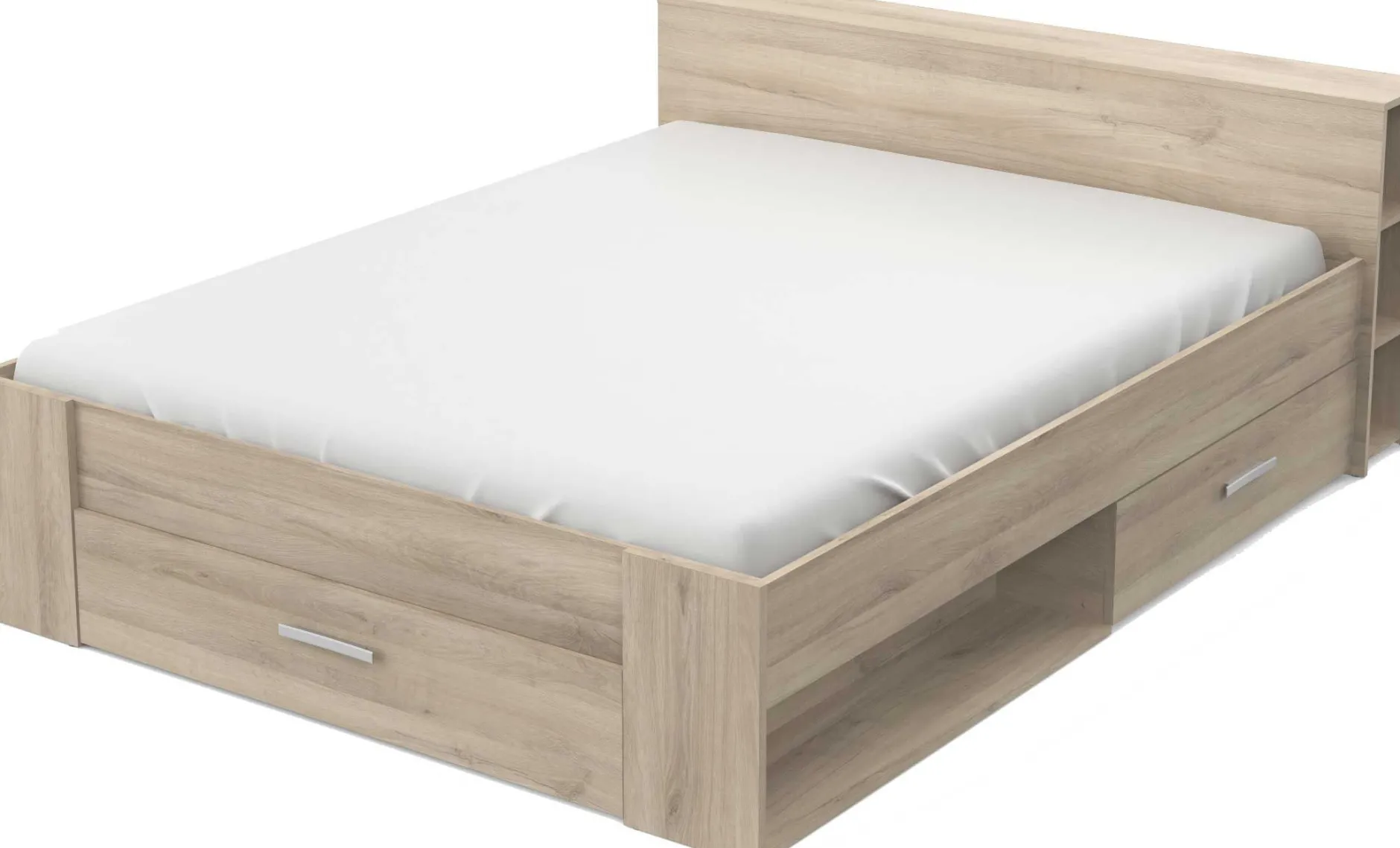 Bett Polly 160 x 200 cm-Kronberger Eiche