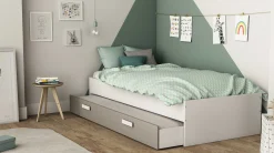 Bett Tidelle 90 x 200 cm-matt weiß
