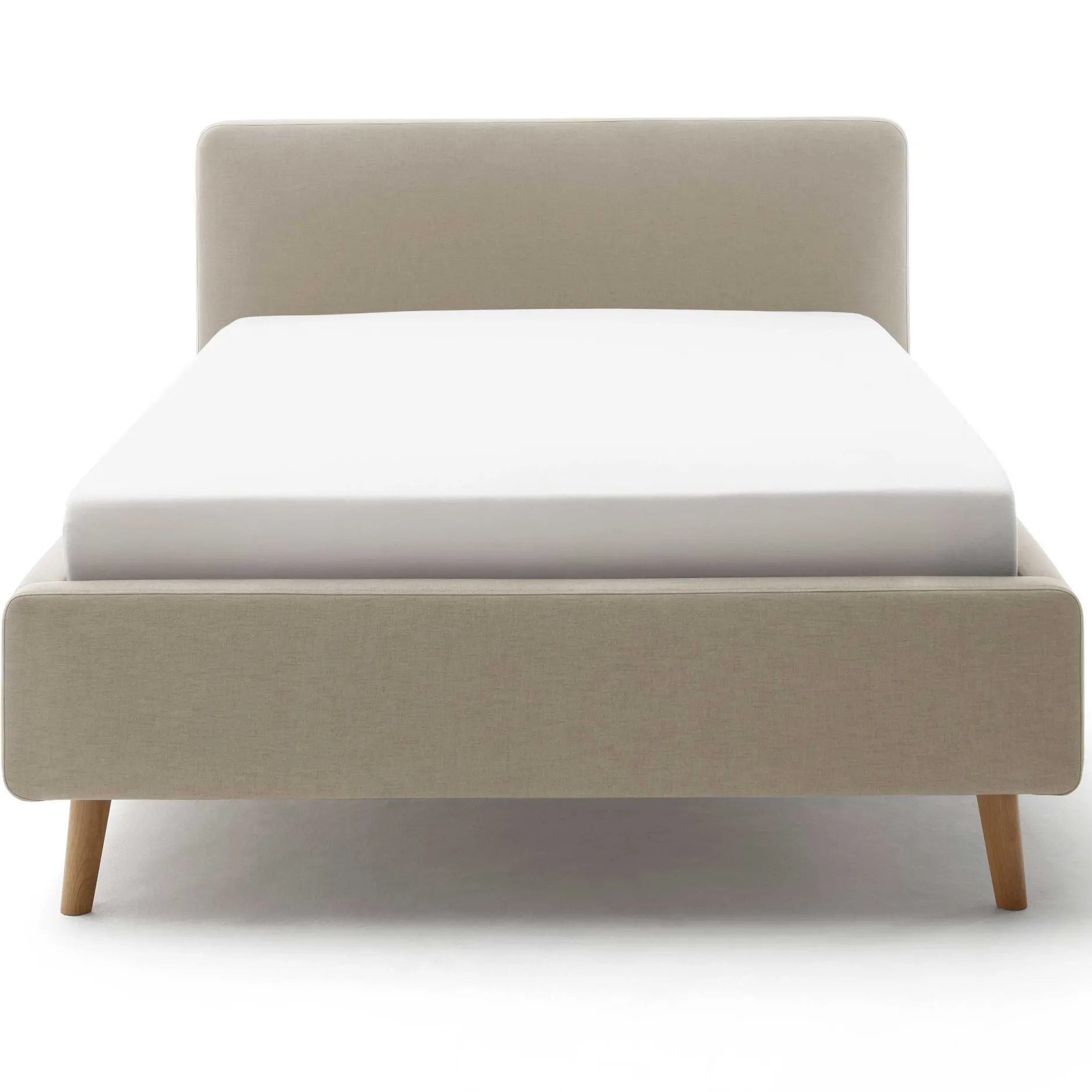 Bett Tony140x200cm mit Stauraum - taupe