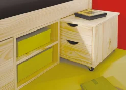 Bett Xavier 180x200 mit Stauraum - Kieferholz