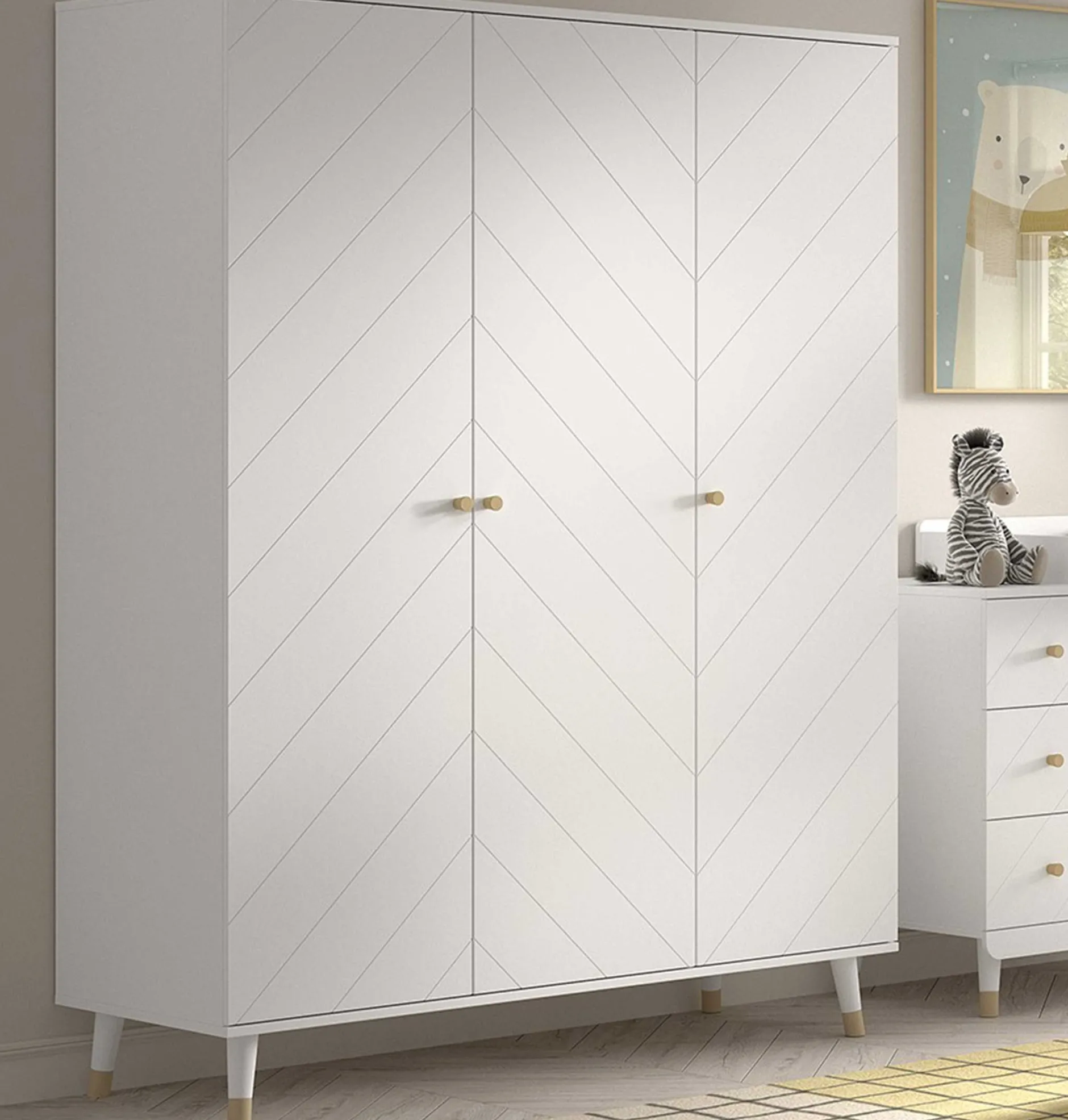 Billy Kleiderschrank - 150x59x200 cm - MDF/weiß