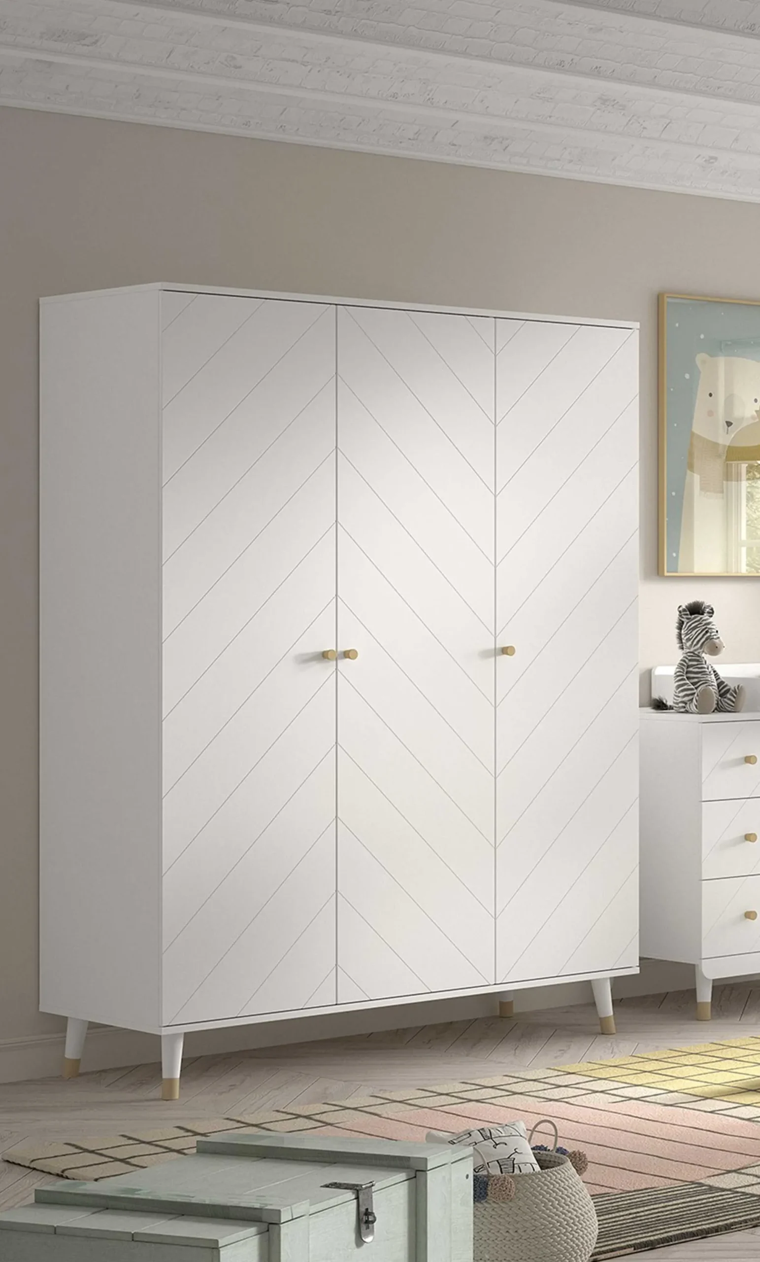 Billy Kleiderschrank - 150x59x200 cm - MDF/weiß