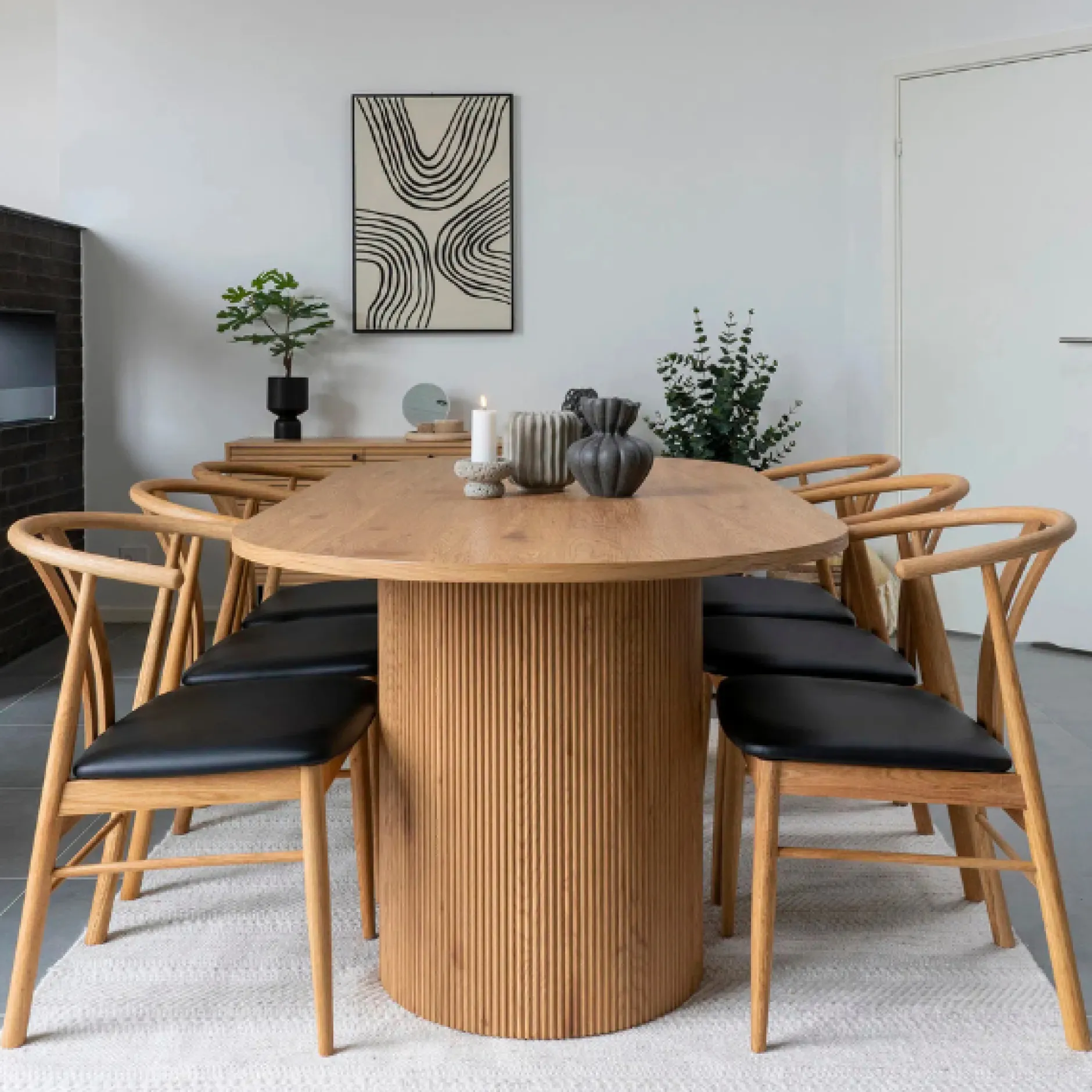 Boavista Esstisch - 100x210x75 cm - Eiche Dekor