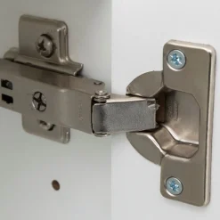 BobbiBadezimmer : 2x Säulenschrank, Waschtischunterschrank, Spiegelschrank - Hochglanz weiß