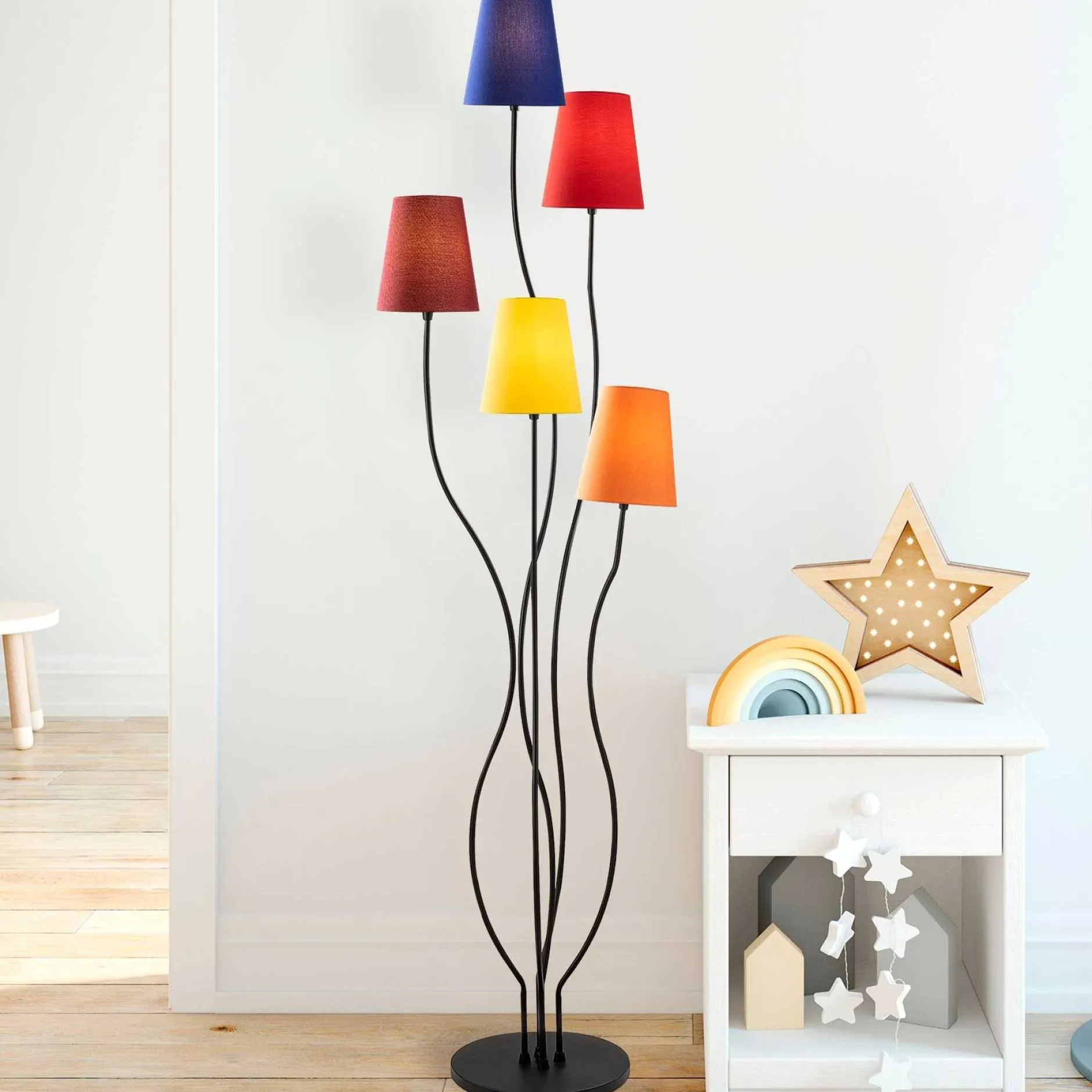Bonibon Stehleuchte | METALLGEHÄUSE | Mehrfarbig