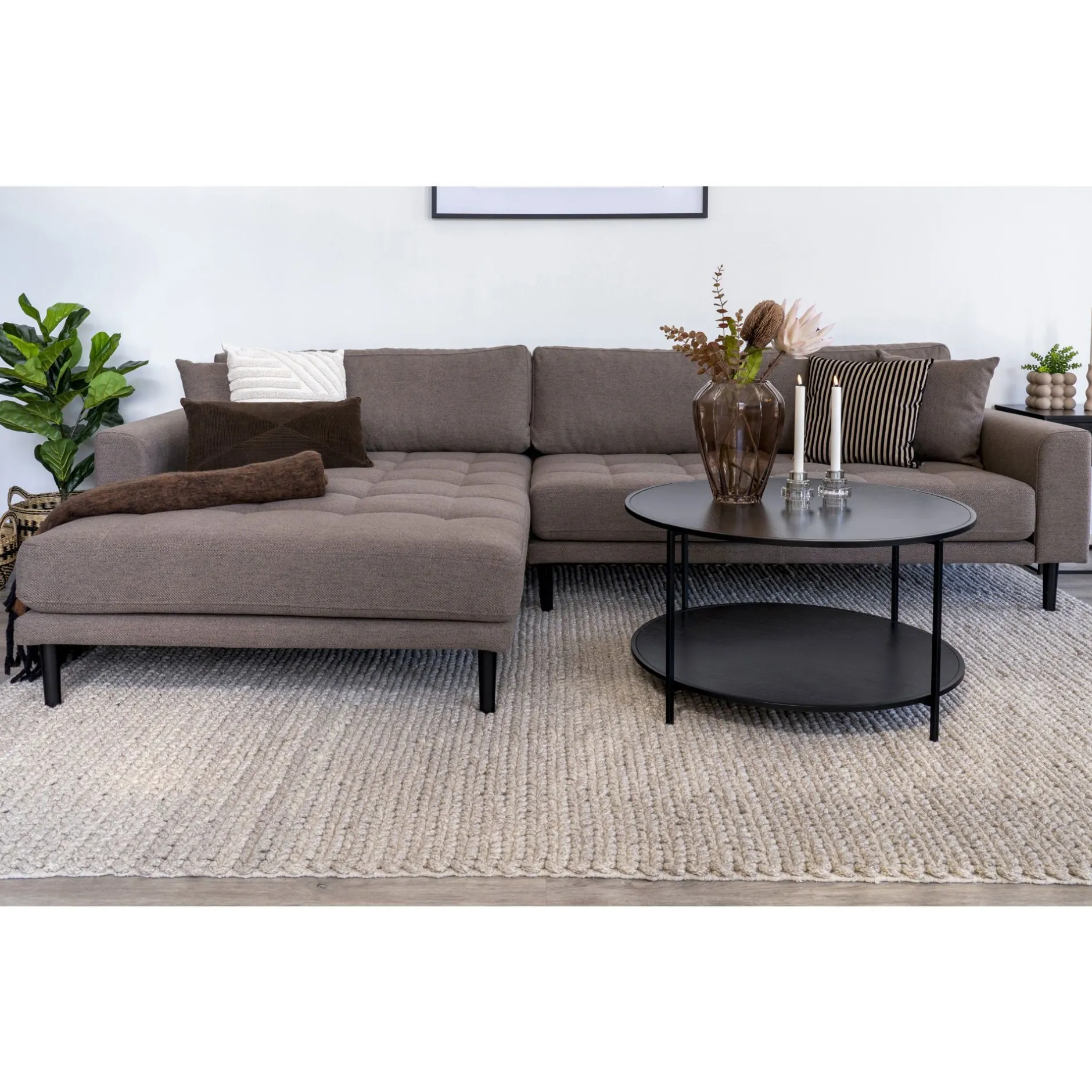 BRAUNES LIDO LOUNGE SOFA - LINKE SEITE