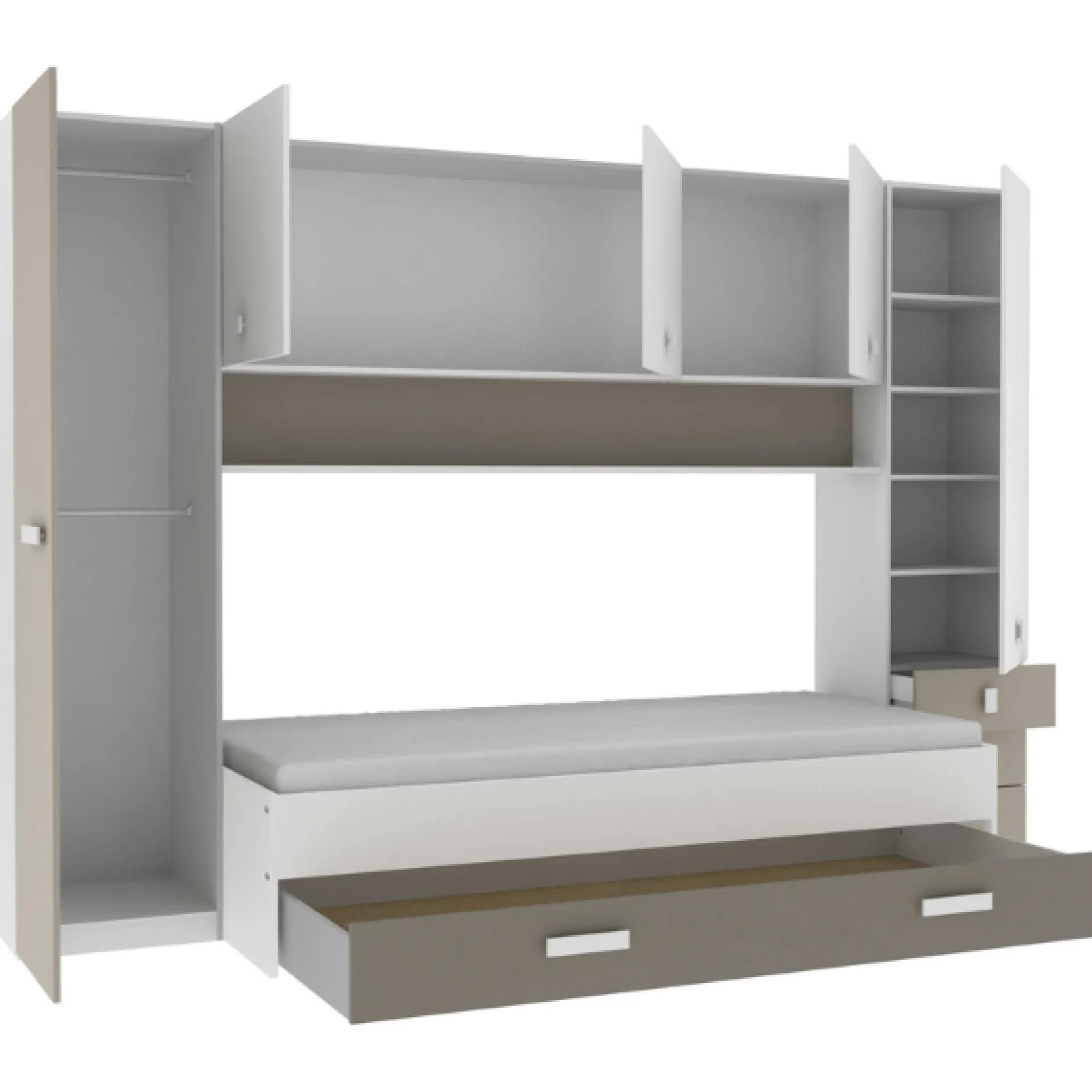 Brückenelement Tidelle matt weiß/beige