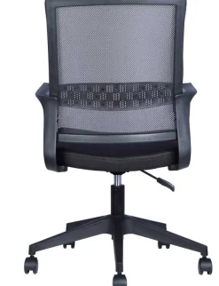 Bürostuhl Dylan - 54x60x90cm - mit Rollen - verstellbar - schwarz