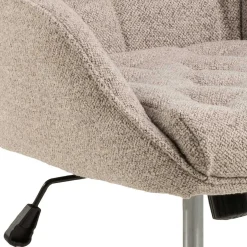 Bürostuhl Erik - 60x67x105cm - verstellbar - beige Stoff