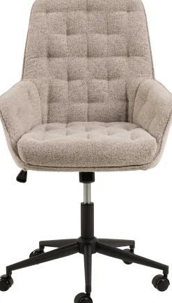 Bürostuhl Erik - 60x67x105cm - verstellbar - beige Stoff