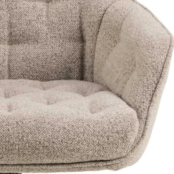 Bürostuhl Erik - 60x67x105cm - verstellbar - beige Stoff