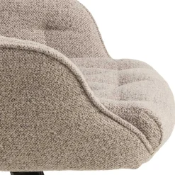 Bürostuhl Erik - 60x67x105cm - verstellbar - beige Stoff