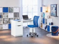 Bürostuhl Eva ohne Armlehne - blau
