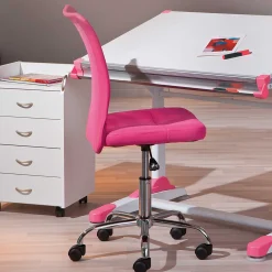 Bürostuhl Eva ohne Armlehne - rosa