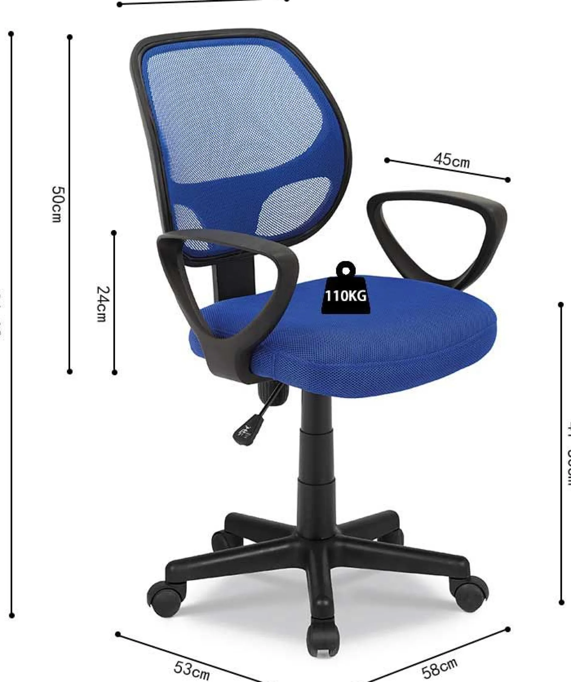 Bürostuhl Pipa - blau