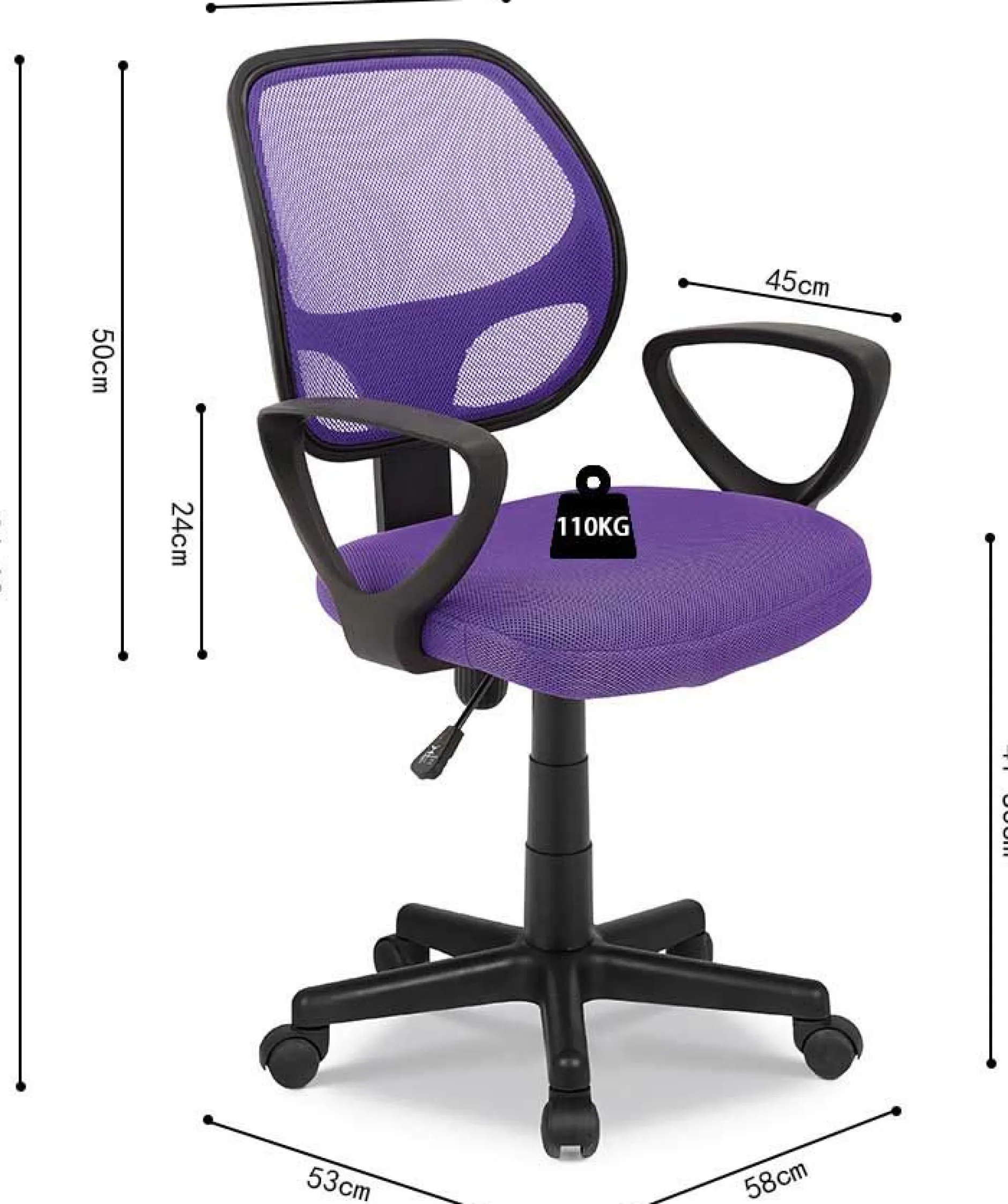 Bürostuhl Pipa - lila