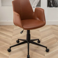 Bürostuhl Playtime - 64x65x81 cm - Braun/ PU-Kunstleder