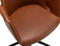 Bürostuhl Playtime - 64x65x81 cm - Braun/ PU-Kunstleder